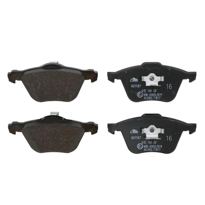 ATE 607187 ATE Original Semi-Metallic Front Disc Brake Pad Set 607187 for Volvo