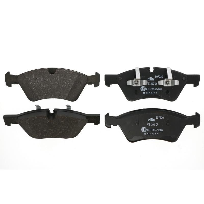 ATE 607220 ATE Original Semi-Metallic Front Disc Brake Pad Set 607220 for Mercedes-Benz
