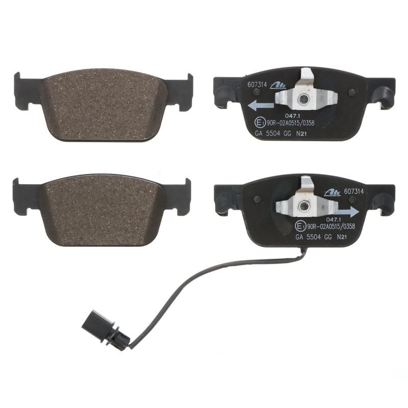 ATE 607314 ATE Original Semi-Metallic Front Disc Brake Pad Set 607314 for Audi
