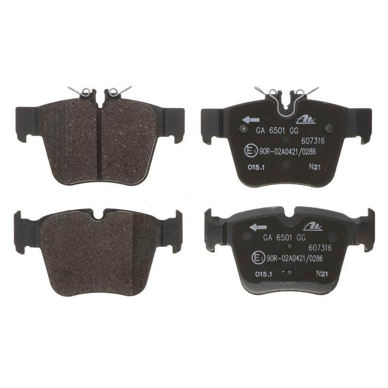ATE 607316 ATE Original Semi-Metallic Rear Disc Brake Pad Set 607316 for Mercedes-Benz
