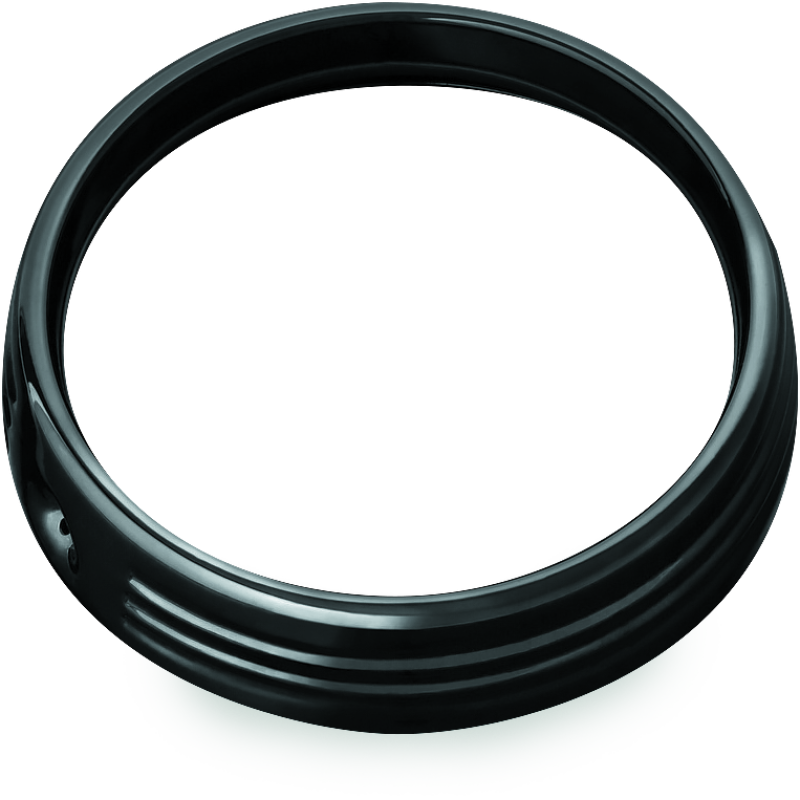 Kuryakyn 6916 7in Headlight Trim Ring Black