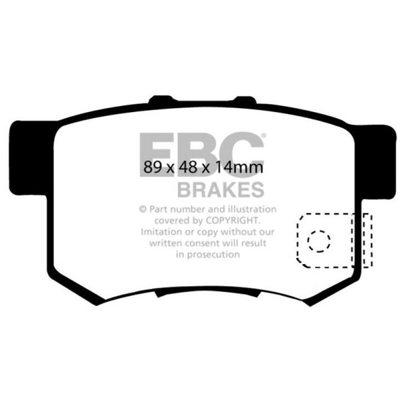EBC UD537 97 Acura CL 2.2 Ultimax2 Rear Brake Pads