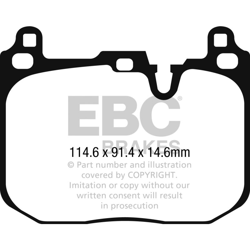 EBC 2014+ Mini Cooper John Cooper Works Ultimax2 Front Brake Pads