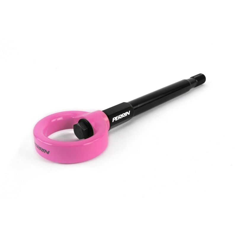 Perrin 08-14 Subaru WRX/STI Tow Hook Kit (Front) - Hyper Pink