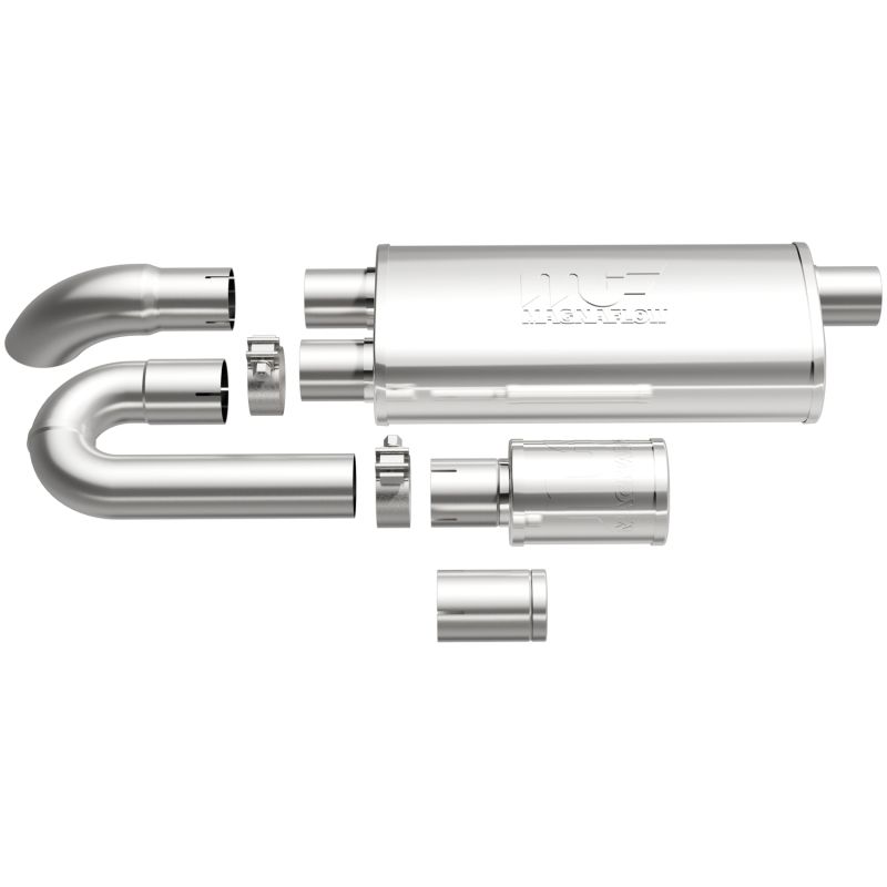 MagnaFlow Exhaust Products 14006 Universal xMOD Performance Muffler; 2.5in. Offset/Dual; 5x18x8 Body