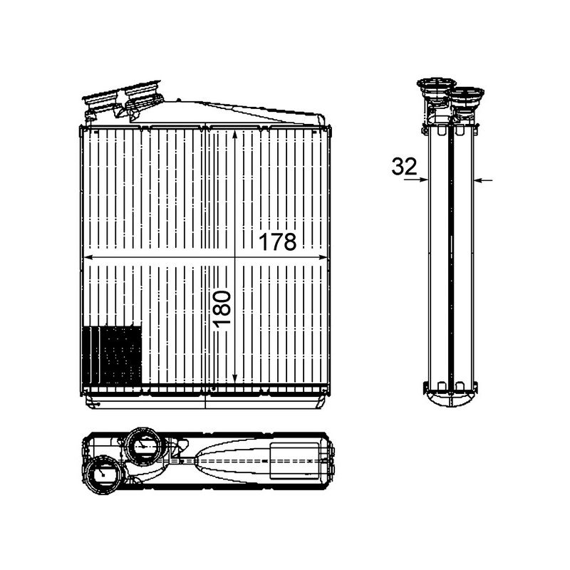 BEHR AH 192 000P HVAC Heater Core