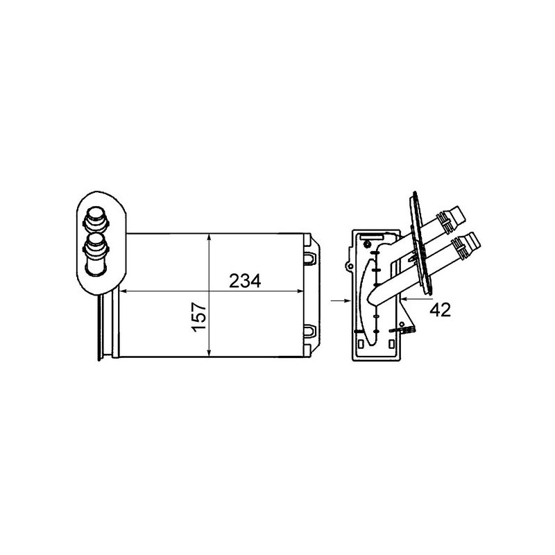 BEHR AH 20 000S HVAC Heater Core