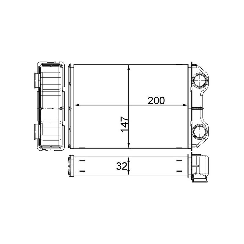 BEHR AH 251 000S HVAC Heater Core