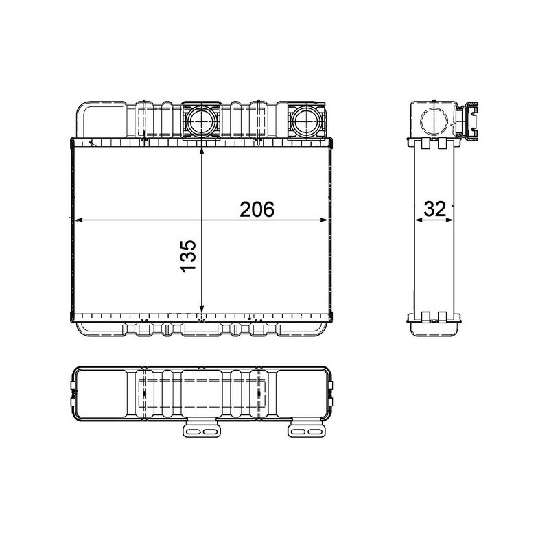 BEHR AH 87 000P HVAC Heater Core