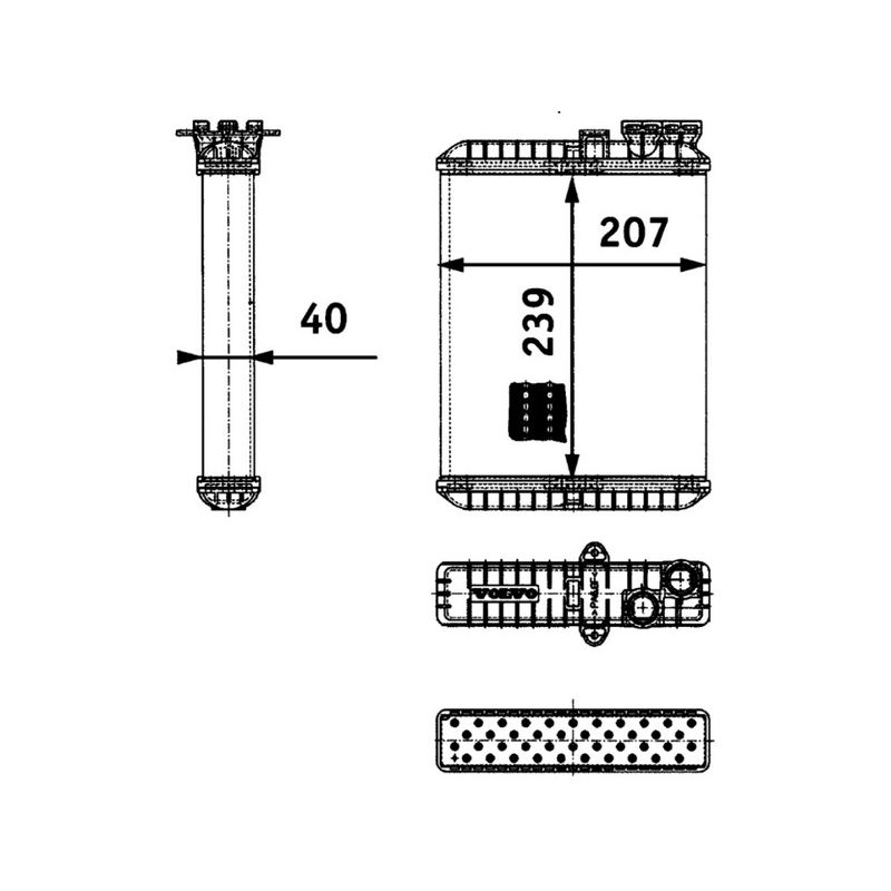 BEHR AH 90 000P HVAC Heater Core