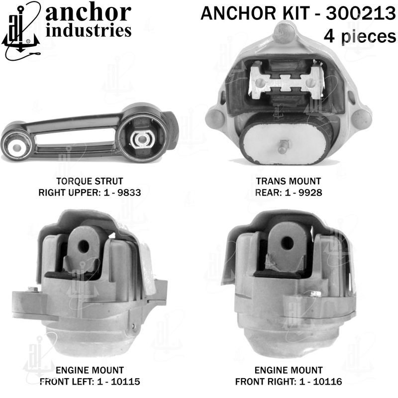 ANCHOR MOUNTS 300213 ENGINE MNT KIT