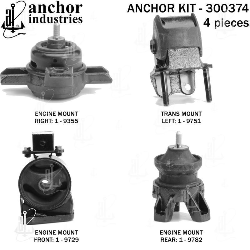 ANCHOR MOUNTS 300374 ENGINE MNT KIT