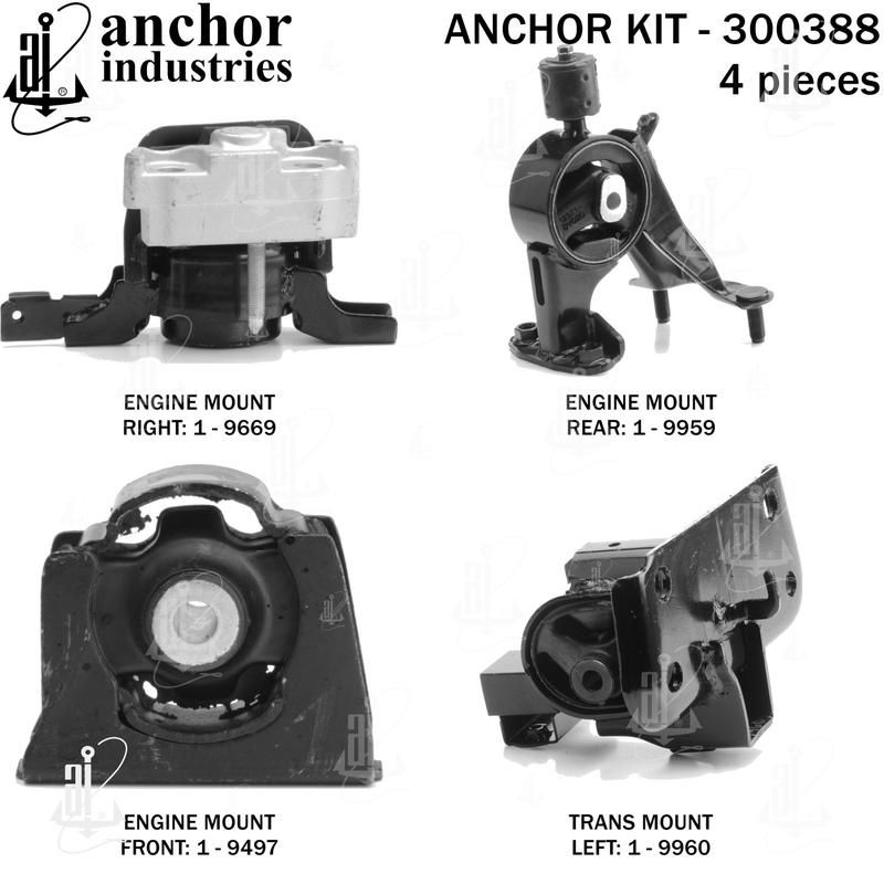 ANCHOR MOUNTS 300388 ENGINE MNT KIT