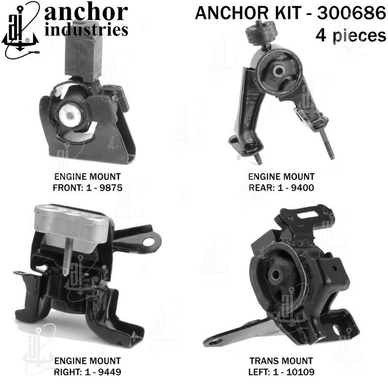 ANCHOR MOUNTS 300686 ENGINE MNT KIT