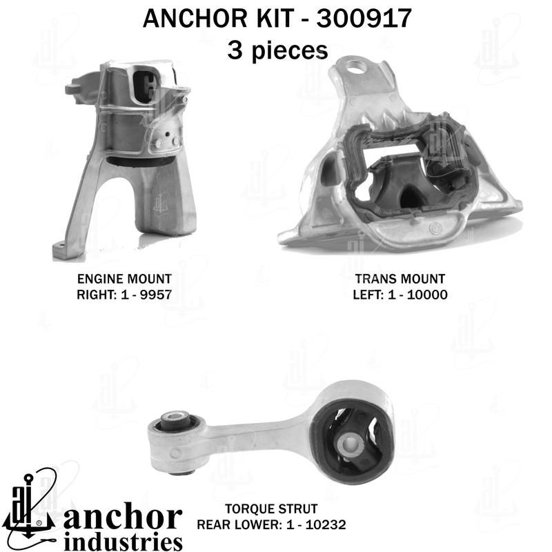 ANCHOR MOUNTS 300917 ENGINE MNT KIT