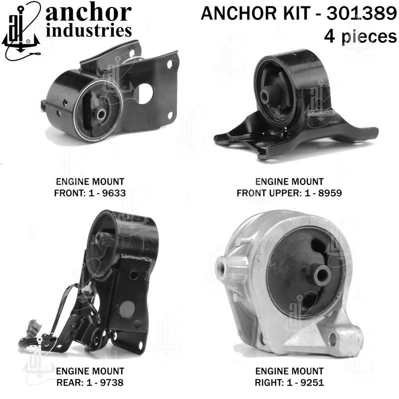 ANCHOR MOUNTS 301389 ENGINE MNT KIT
