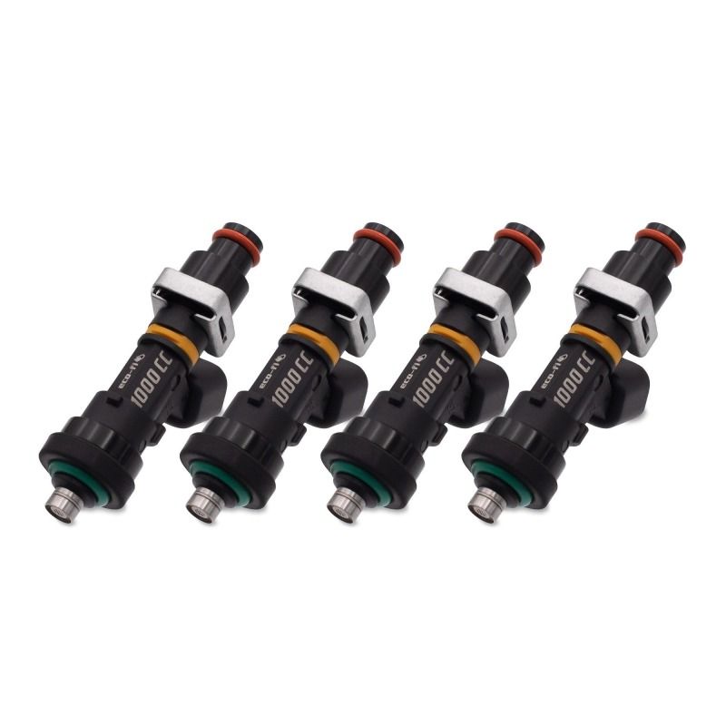 BLOX Racing BXEF-04914.11-1000-4 Eco-Fi Street Injectors 1000cc/min w/1in Adapter For Honda B/D/H Series - Set of 4