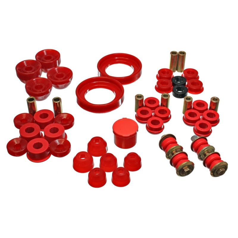 Energy Suspension 90-93 Honda Accord/Odyssey Red Hyper-Flex Master Bushing Set
