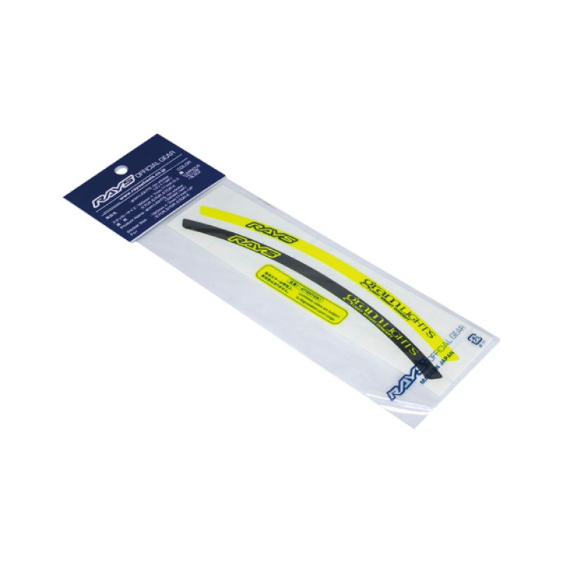 Gram Lights WCGLSTKRIMKYBK10 Rim Sticker Luminous Yellow/Black (2 PCS)