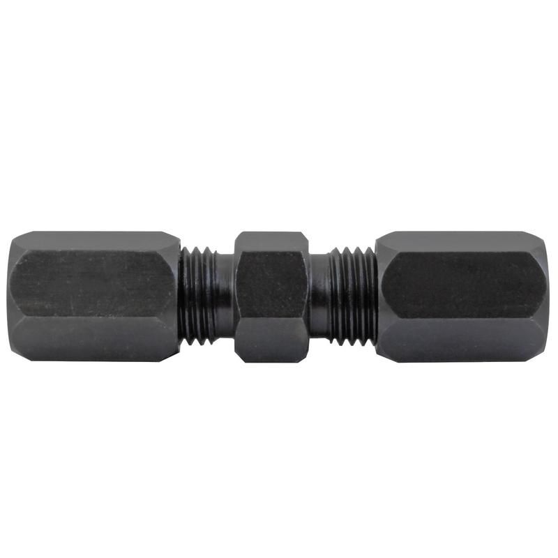 AGS CFST-1C Black Oxide Coated Steel, High Pressure, Compression Union, 3/16, Card