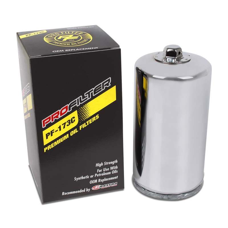 ProFilter PF-173C Harley Spin-On Chrome Various Performance Oil Filter