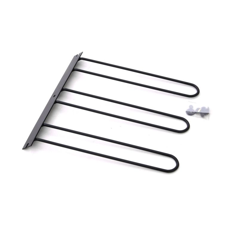 Lund Universal Cargo Bike Attachment 20x60 Non-Folding Steel Carrier - Black