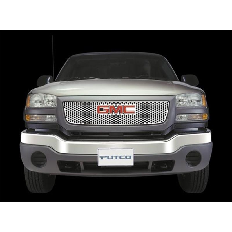 Putco 84110 01-02 GMC Sierra HD w/ Logo CutOut Punch Stainless Steel Grilles