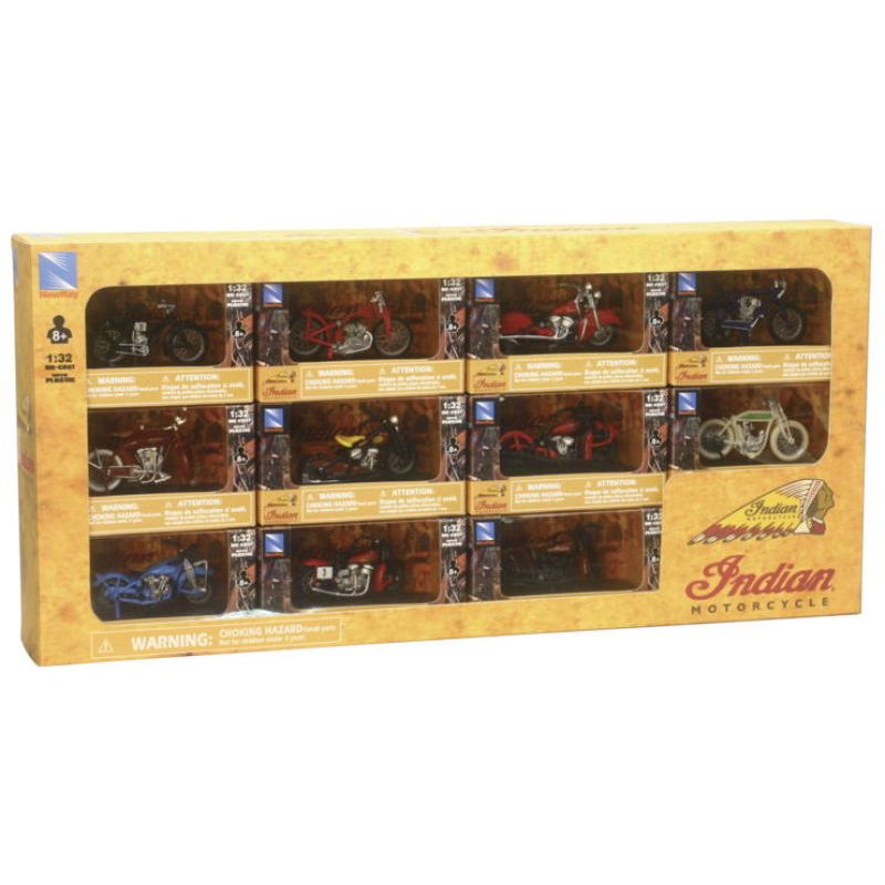 New Ray Toys SS-06065 Indian Bike Collection Set - 11 pieces