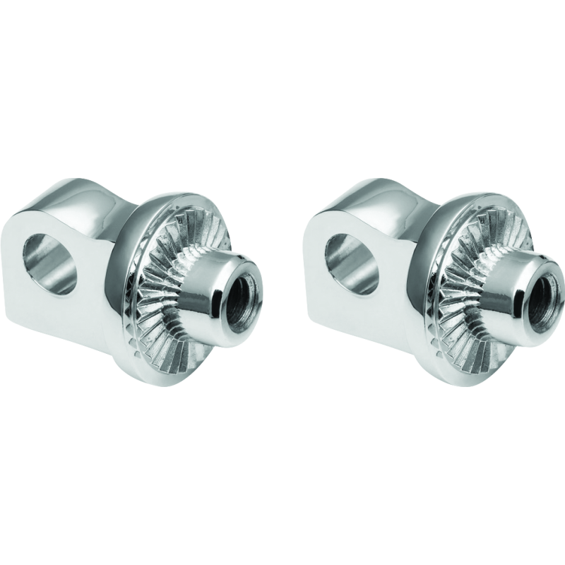 Kuryakyn 6774 Adj Stop Splined Peg Adapter Chrome