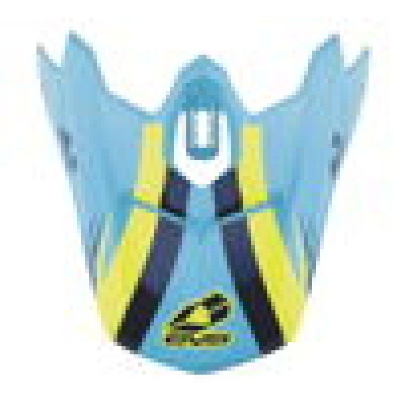 EVS H16T3W-VSBUHVY T3 Works Visor - Blue/Hivis/Yel