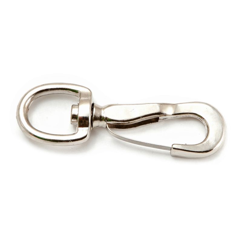 Forney 61272 Round Eye Spring Snap Hook, Zinc Plated, 3/4-Inch-by-3-3/8-Inch Overall Length