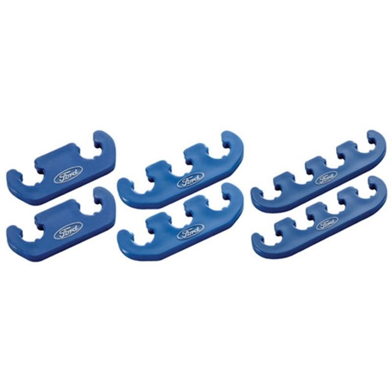 FORD FRD302-637 Spark Plug Wire Dividers 6pk Blue Plastic