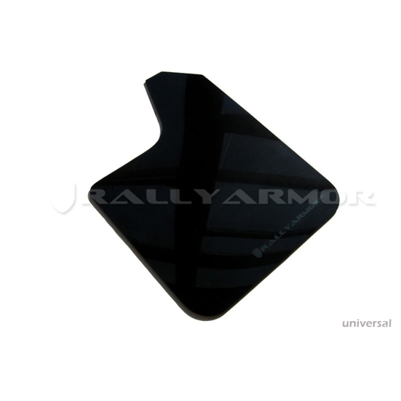 Rally Armor Universal fitment (no hardware) UR Black Mud Flap w/ Grey Logo