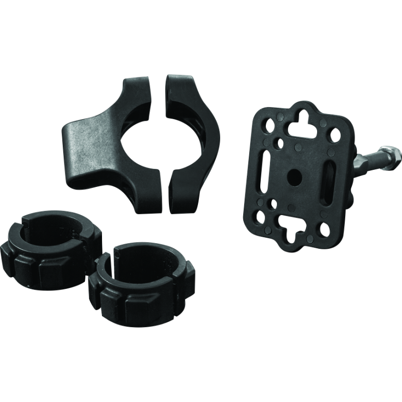 Kuryakyn 1671 Handlebar Accessory Mount Standard 7/8 to 1-1/4in Bar Black
