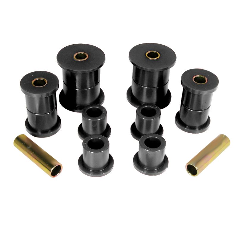 Prothane 1-1014-BL 74-91 Jeep Cherokee Front Spring & Shackle Bushings (w/ 2in OD Main Eye) - Black