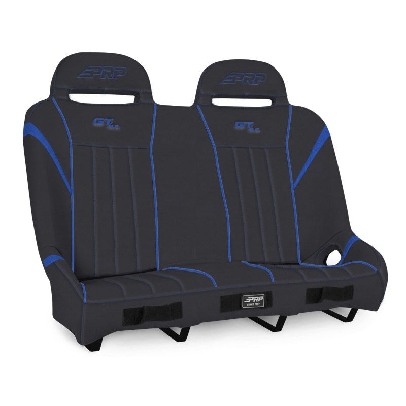 PRP Seats A60-V PRP Polaris RZR GT/S.E. Suspension Bench- Black/Blue