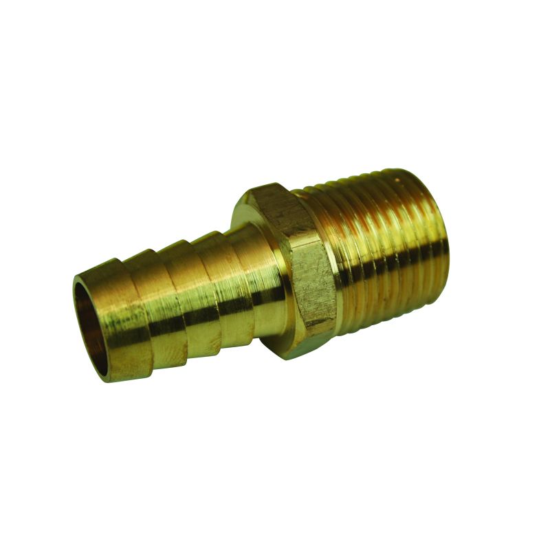 Moroso 22735 Straight Fitting - 1/2in NPT to 5/8in Barbed - Brass - Single
