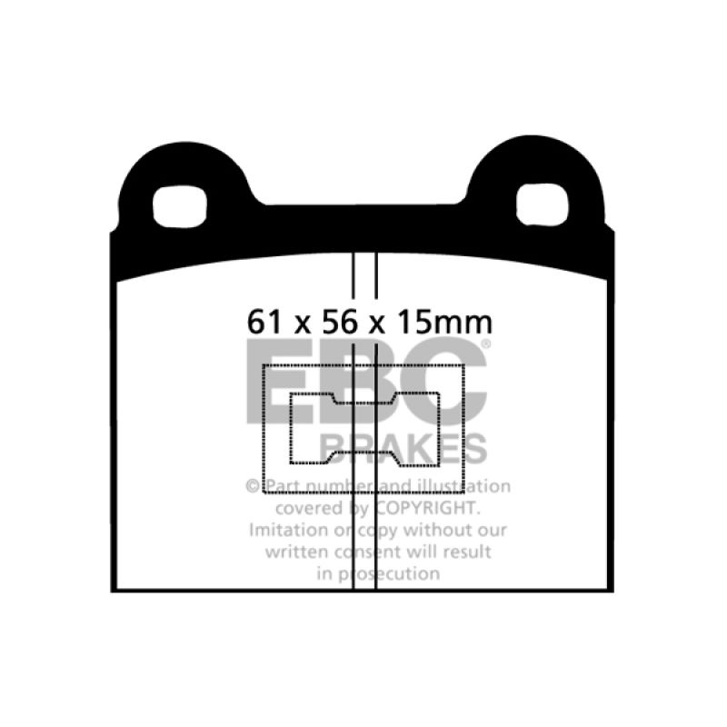 EBC 73-77 Audi Fox 1.5L Ultimax2 Front Brake Pads