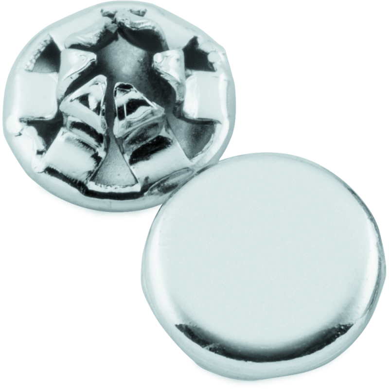 Kuryakyn 8114 Custom End Plugs Chrome For 1/4inch Allen Bolts (Set of 10)