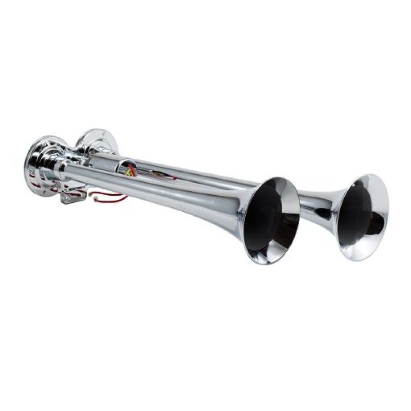 Kleinn Air Horns 102 Kleinn Chrome Dual Horn/ 15In/12.25In - Chrome-Plated Zinc Alloy