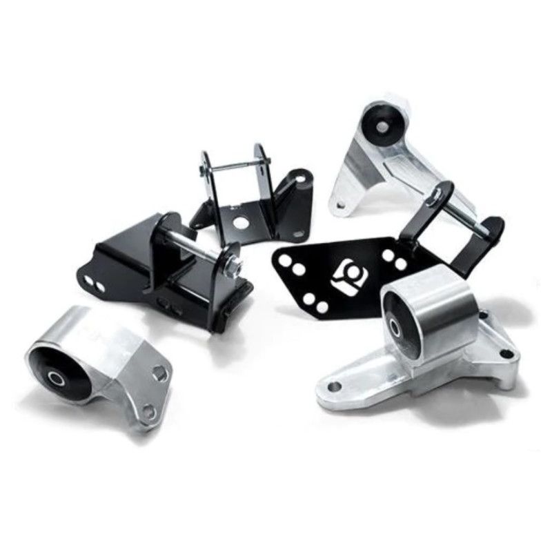 Innovative 96-00 Civic K-Series Silver Aluminum Mounts 75A Bushings (EG/DC Subframe)