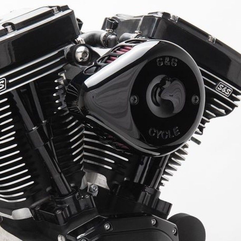 S&S Cycle 170-0440C 2007+ XL Sportster Models Stealth Air Cleaner Kit w/ Gloss Black Mini Teardrop Cover