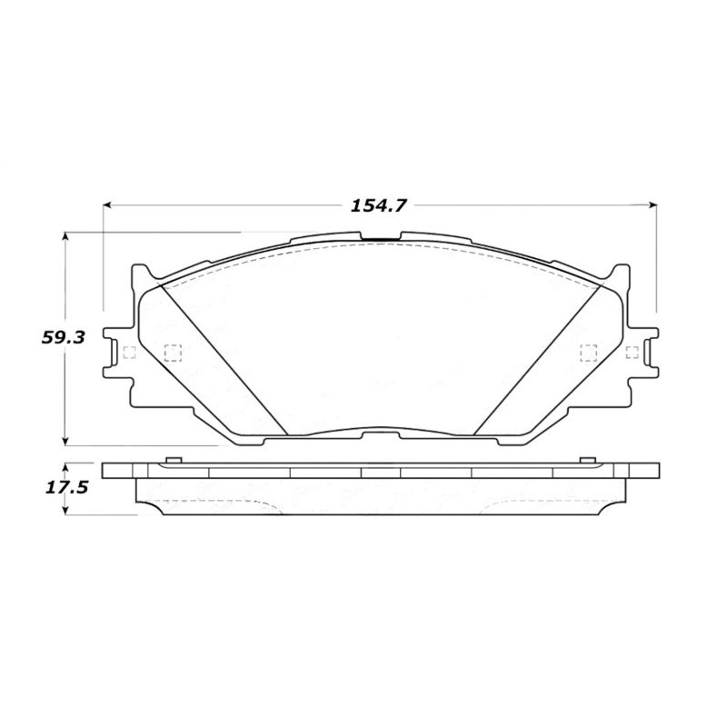 StopTech Street Touring 06-10 Lexus IS250 Front Brake Pads
