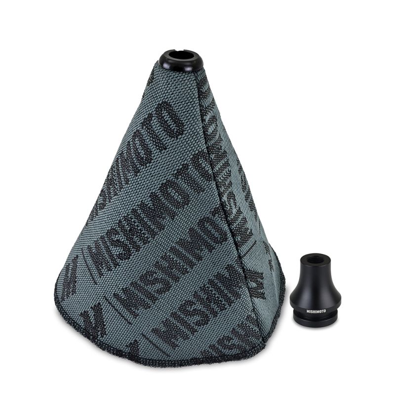 Mishimoto MMB-RECO-BK Shift Boot Cover + Retainer/Adapter Bundle M12x1.25 Black