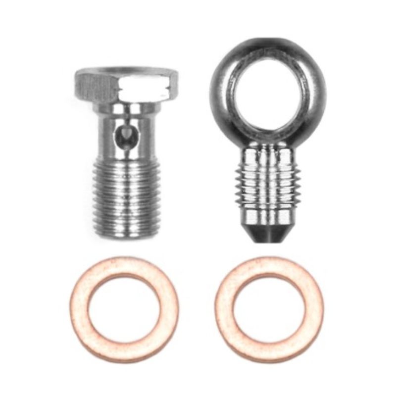 Wilwood 220-14431 Banjo Fitting Kit -3 male to 10mm-1.00 Banjo Bolt & Crush Washers (1 qty)