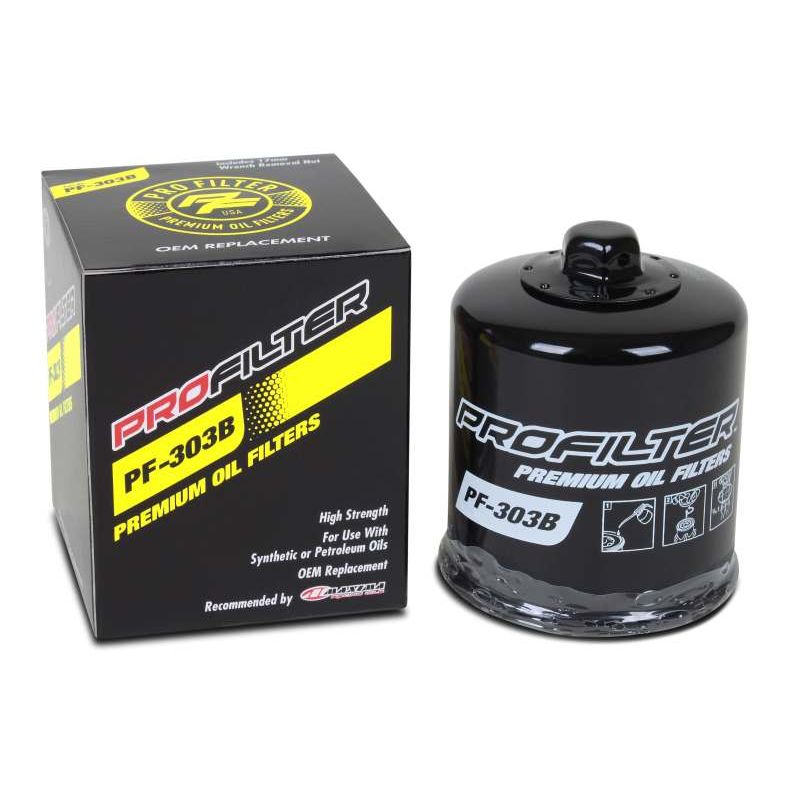 ProFilter PF-303B Honda/Kawasaki/Polaris/Yamaha Spin-On Black Various Performance Oil Filter
