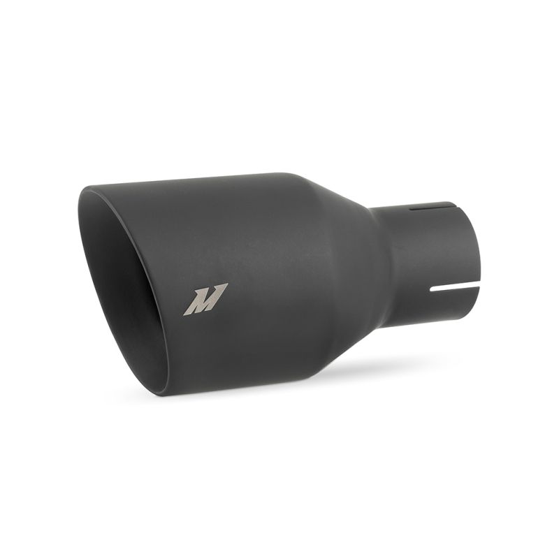 Mishimoto MMEXH-TIP-DW25BK Clamp-on Double Wall Exhaust Tip 2.5 Inlet Slash Cut