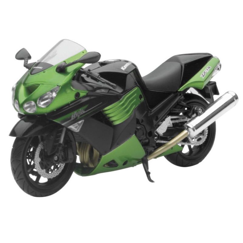 New Ray Toys 57433B Kawasaki ZX-14 Street Bike (Green) Scale/ - 1:12