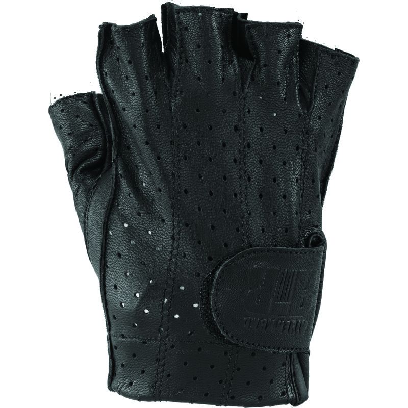 Kuryakyn 094468 Leather By River Road Tucson Shorty Gloves Black - Large