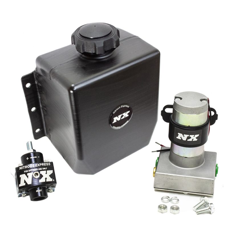 Nitrous Express 15003-3QT Stand Alone Fuel Enrichment System w/External Fuel Pump/Fuel Regulator/3qt Tank